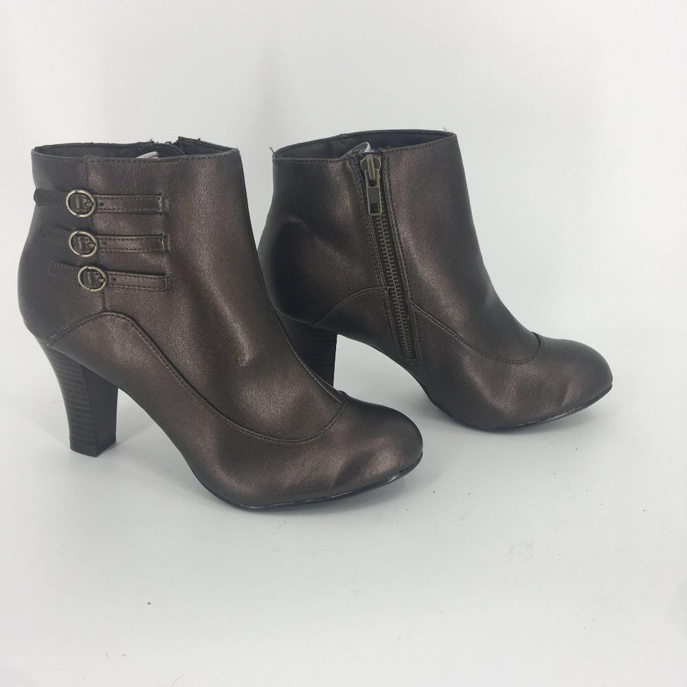 Predictions Bronze Steampunk Ankle Boot - Picture 4 of 11